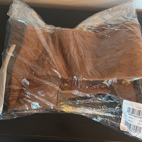 J. Crew Over the Knee Riding Boots Rich Walnut Suede BA770 Size 6.5 Brown - Picture 5 of 5